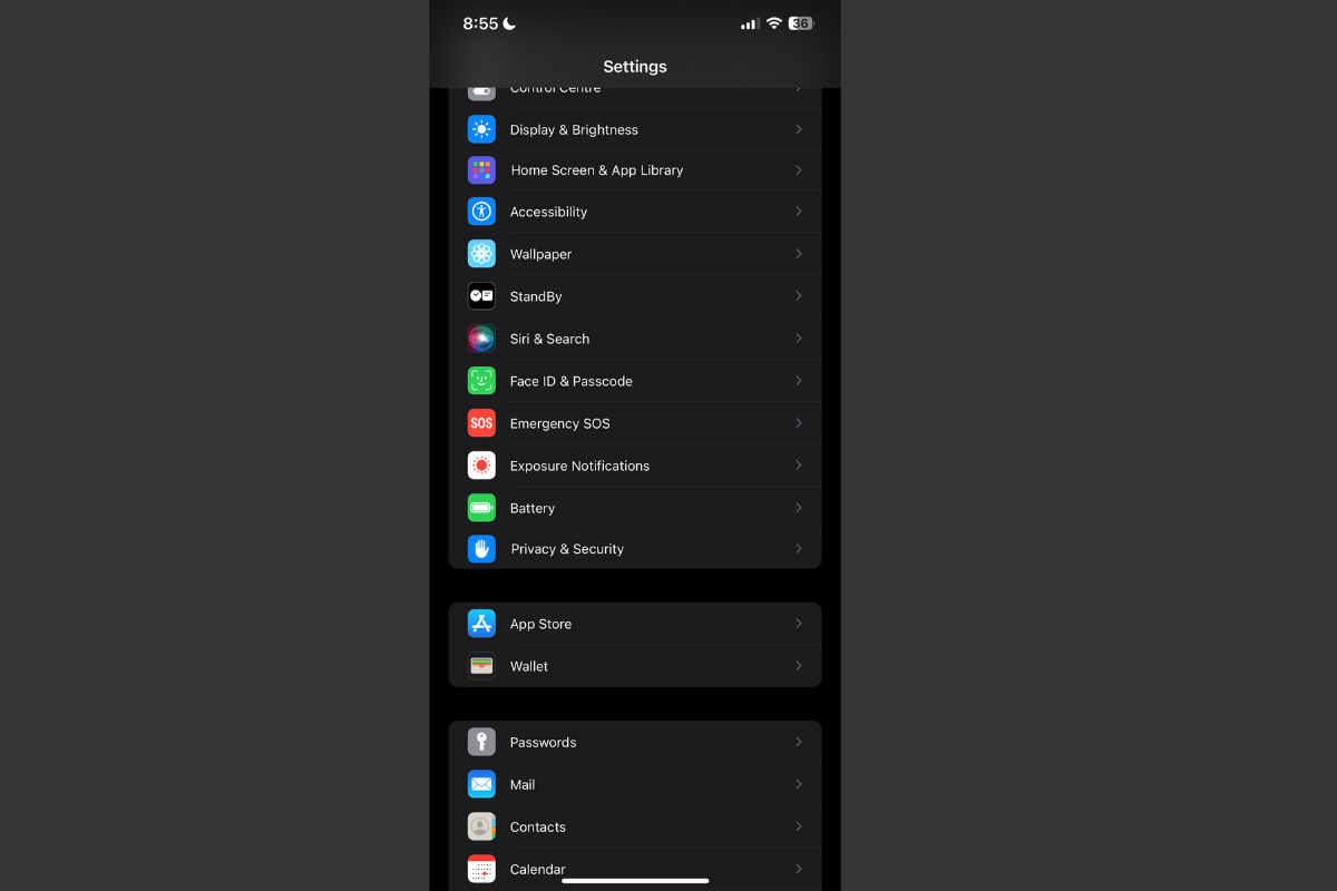 display brightness settings phone