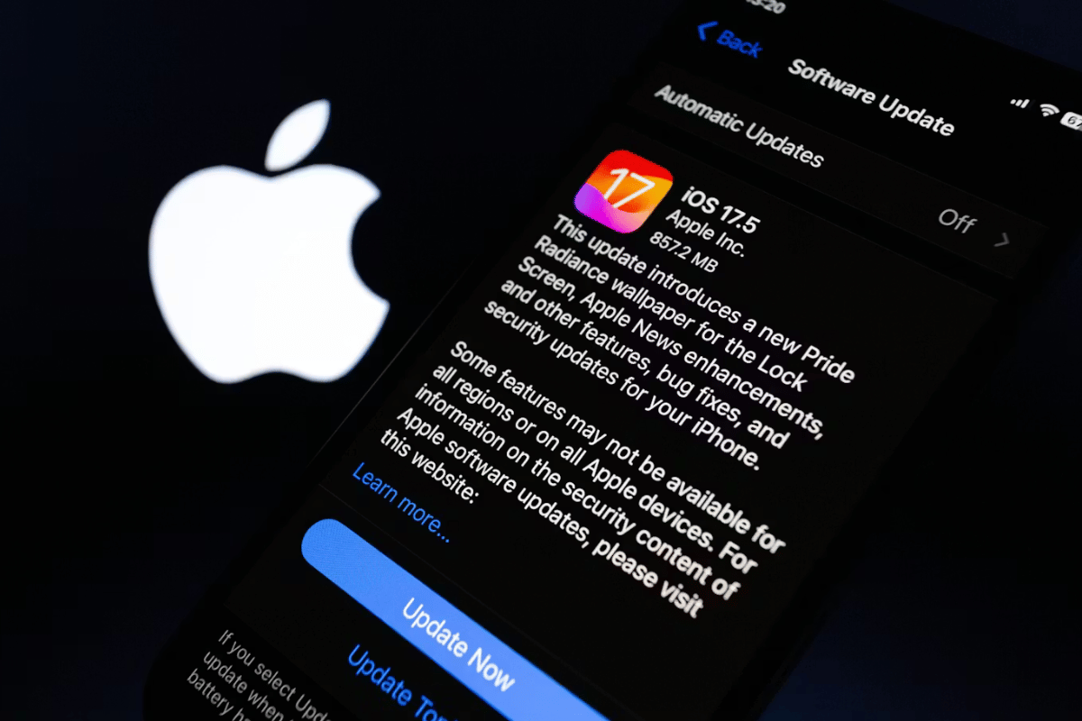 iphone software update screen
