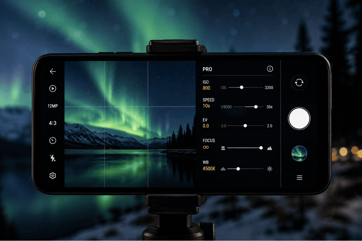 Android Camera Pro Mode Settings
