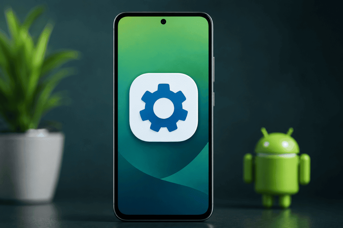 Android phone settings update screen