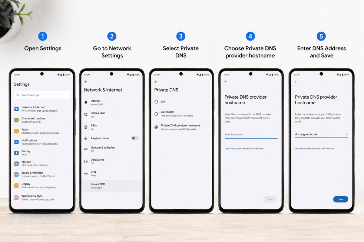 Android settings