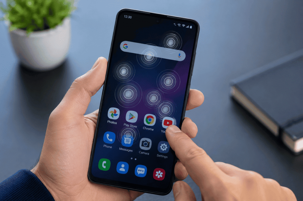 Android smartphone touch screen problem