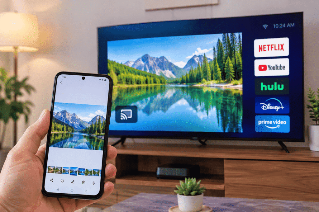 Android phone Roku TV