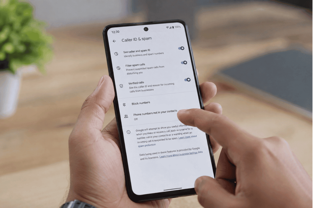 Android phone caller ID spam settings