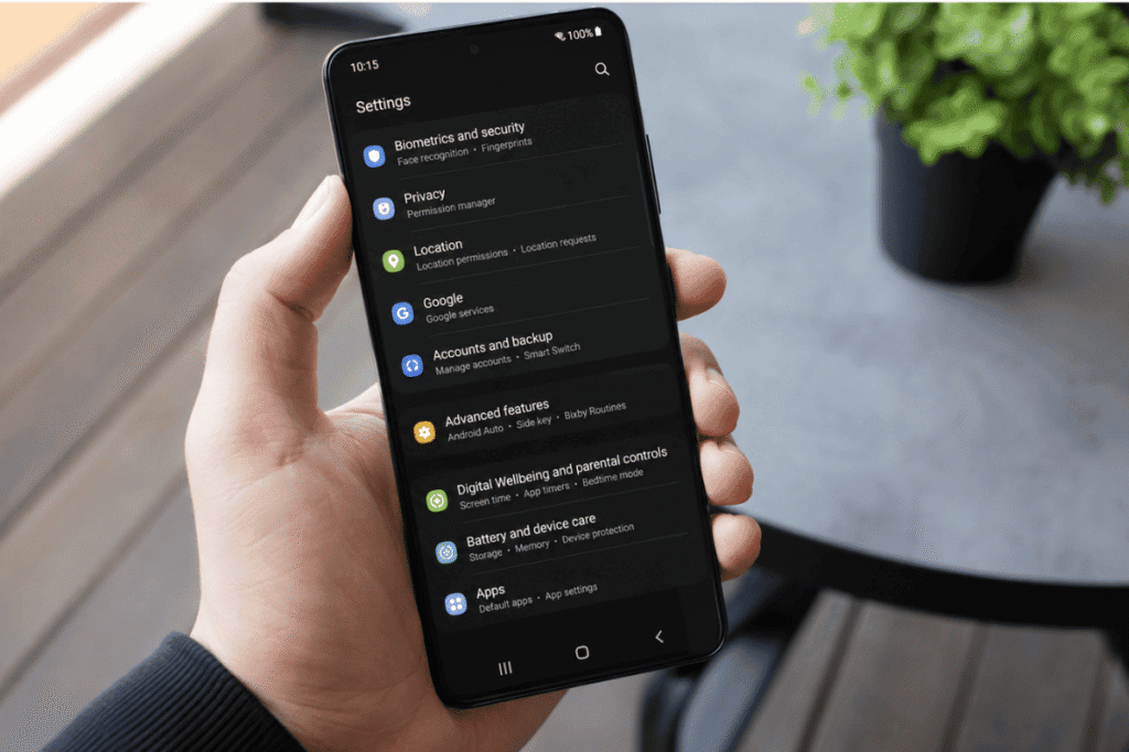 Android phone privacy security settings