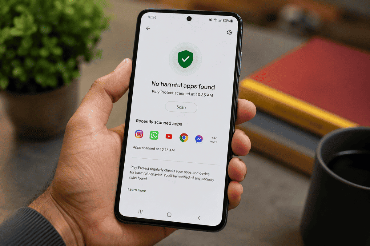 Android security malware scan smartphone