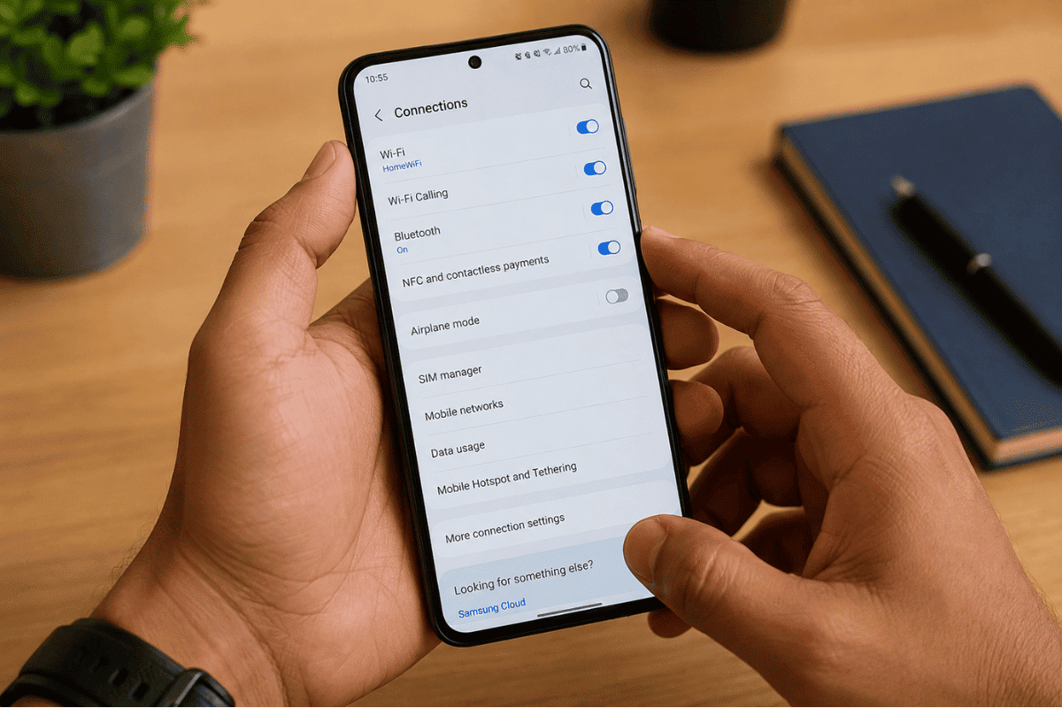 Android phone network settings smartphone