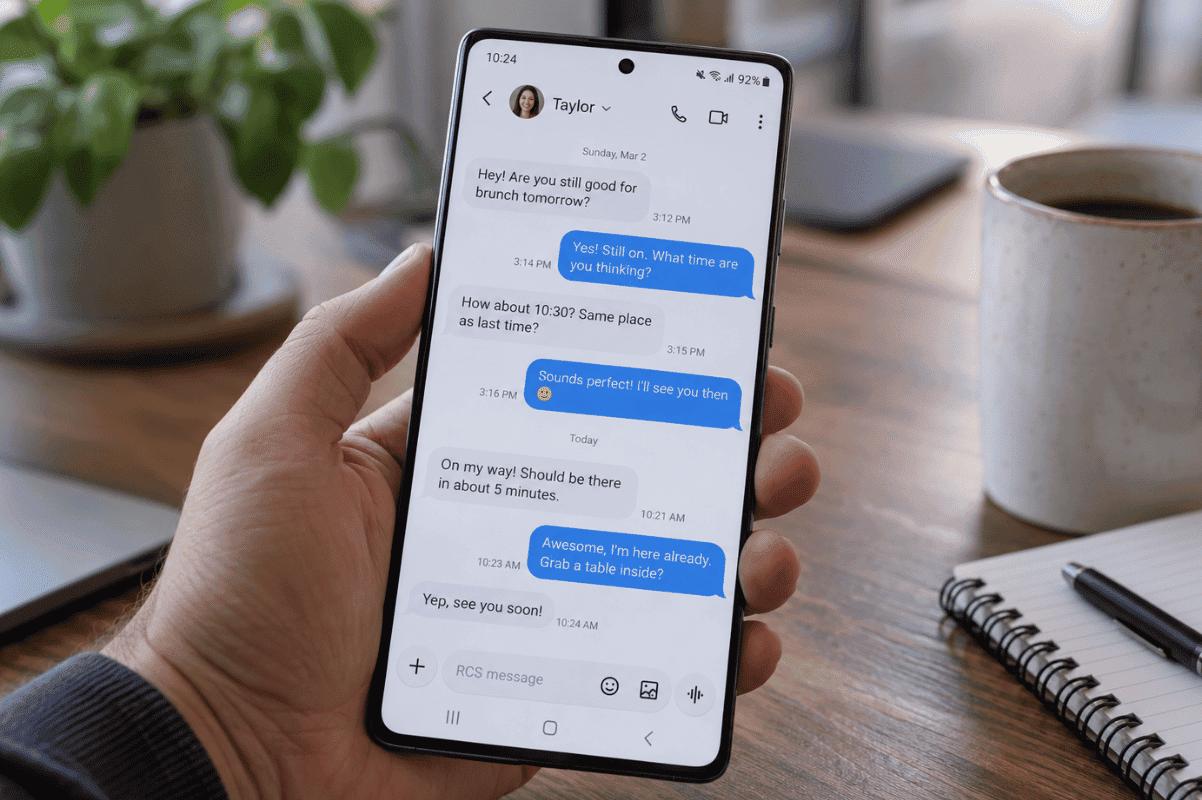 Samsung phone messages
