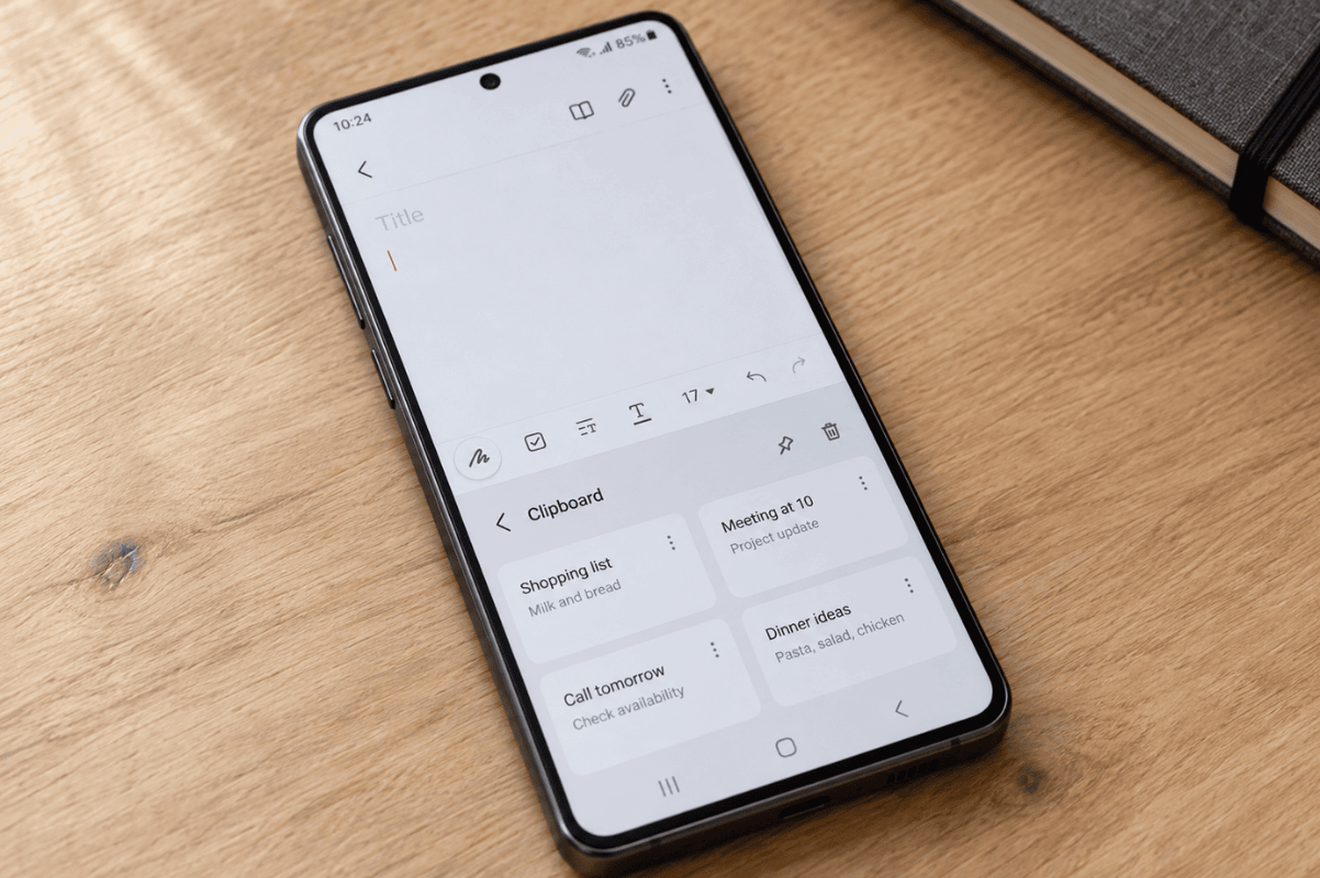 Samsung phone mockup