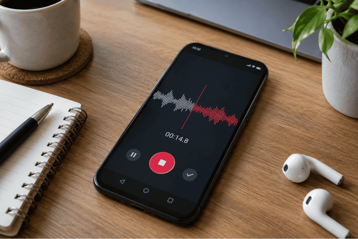 Voice recording app smartphone