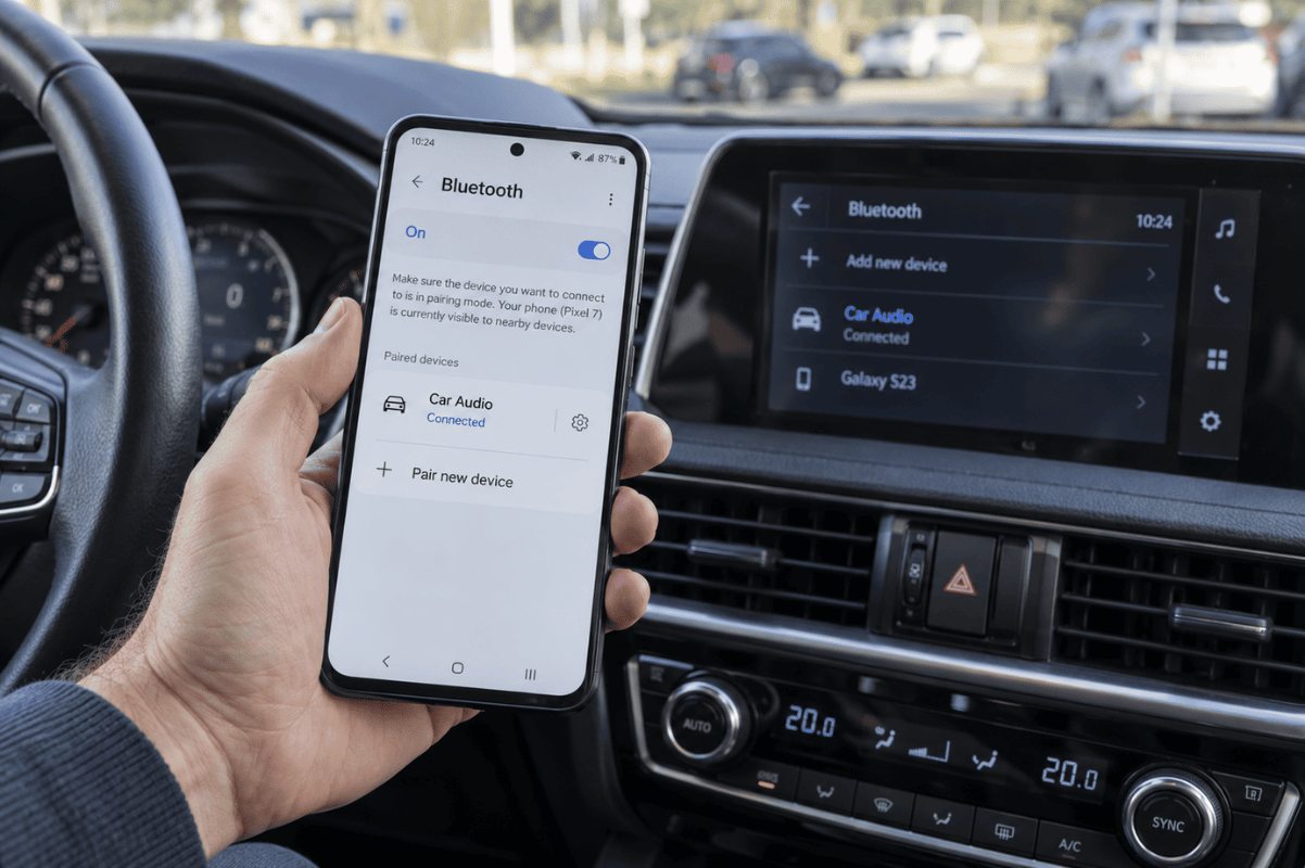 smartphone bluetooth car connection