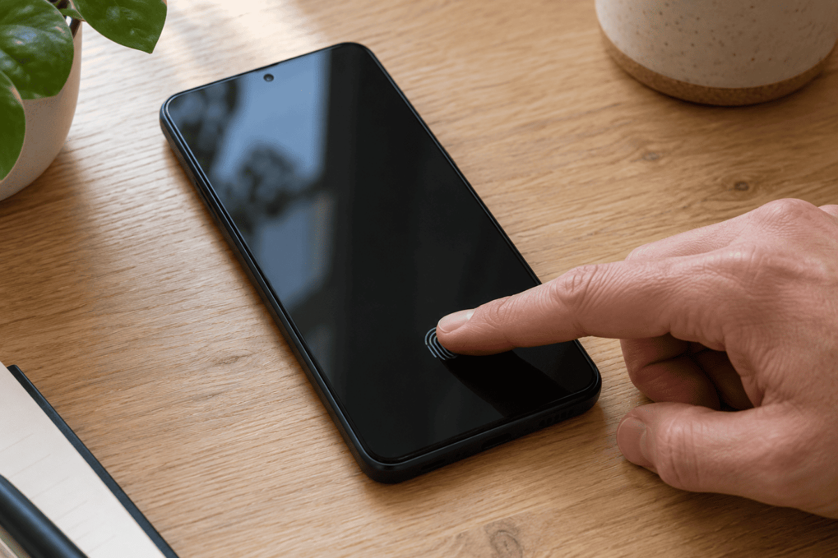 smartphone fingerprint unlock